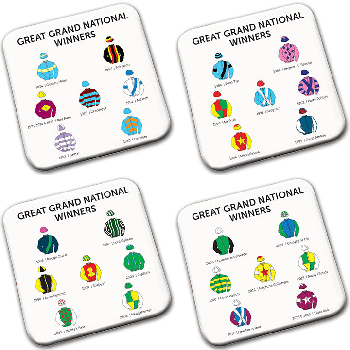 Great Grand National Winners Coasters - Set of 4