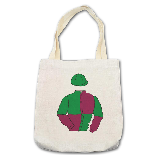 Racing Silks Canvas Tote Shopping Bag (create your own)