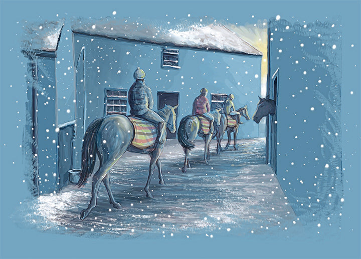 Birdie 'Racing Snow Scenes' Christmas Cards