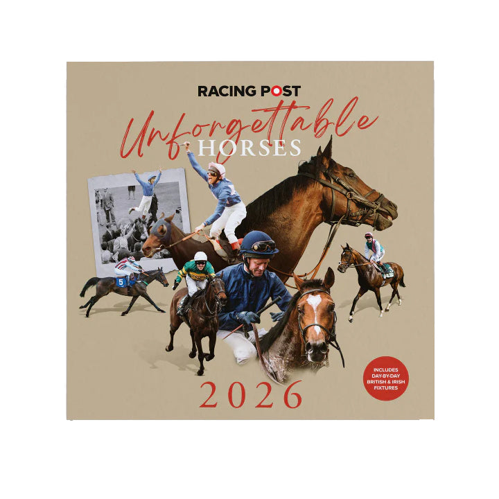 Racing Post Unforgettable Horses Wall Calendar 2026